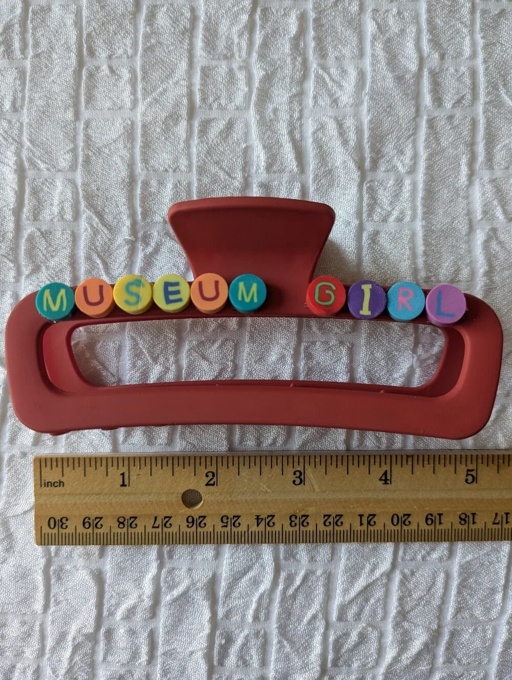 Museum Girl Hair Claw Clip Handcrafted | NWT
